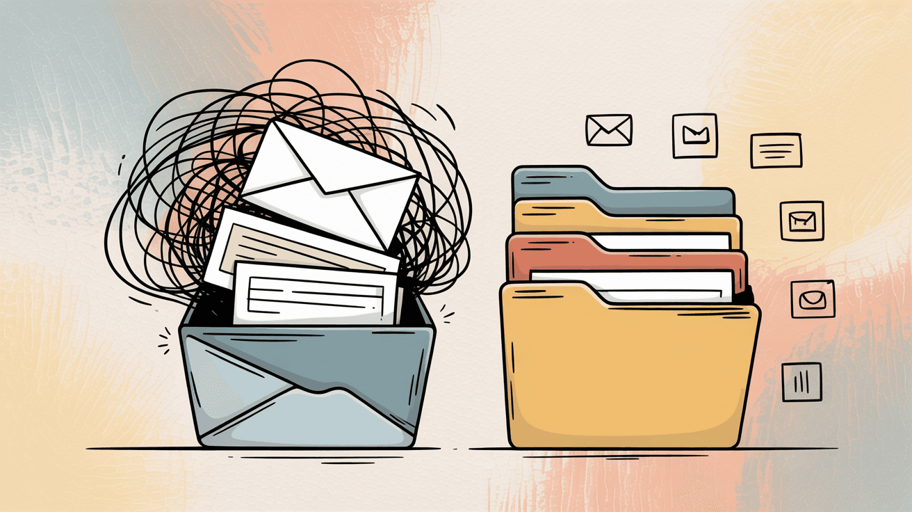 Email management best practices summary showing tips for maintaining healthy Gmail storage